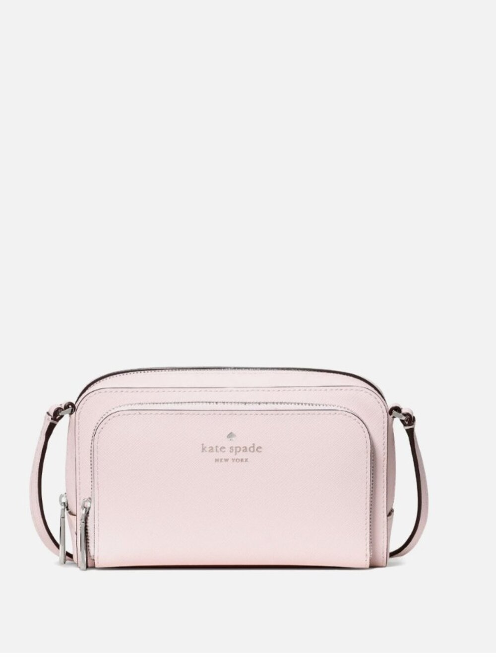 New Kate Spade Staci Mini Crossbody Bag Saffiano Shimmer Pink